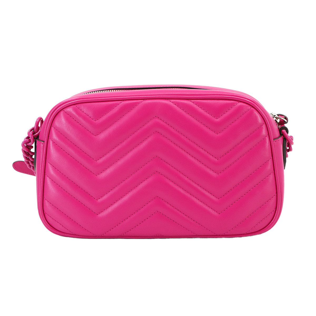 GG Marmont Quilting Small Chain Shoulder Bag Leather Pink 447632