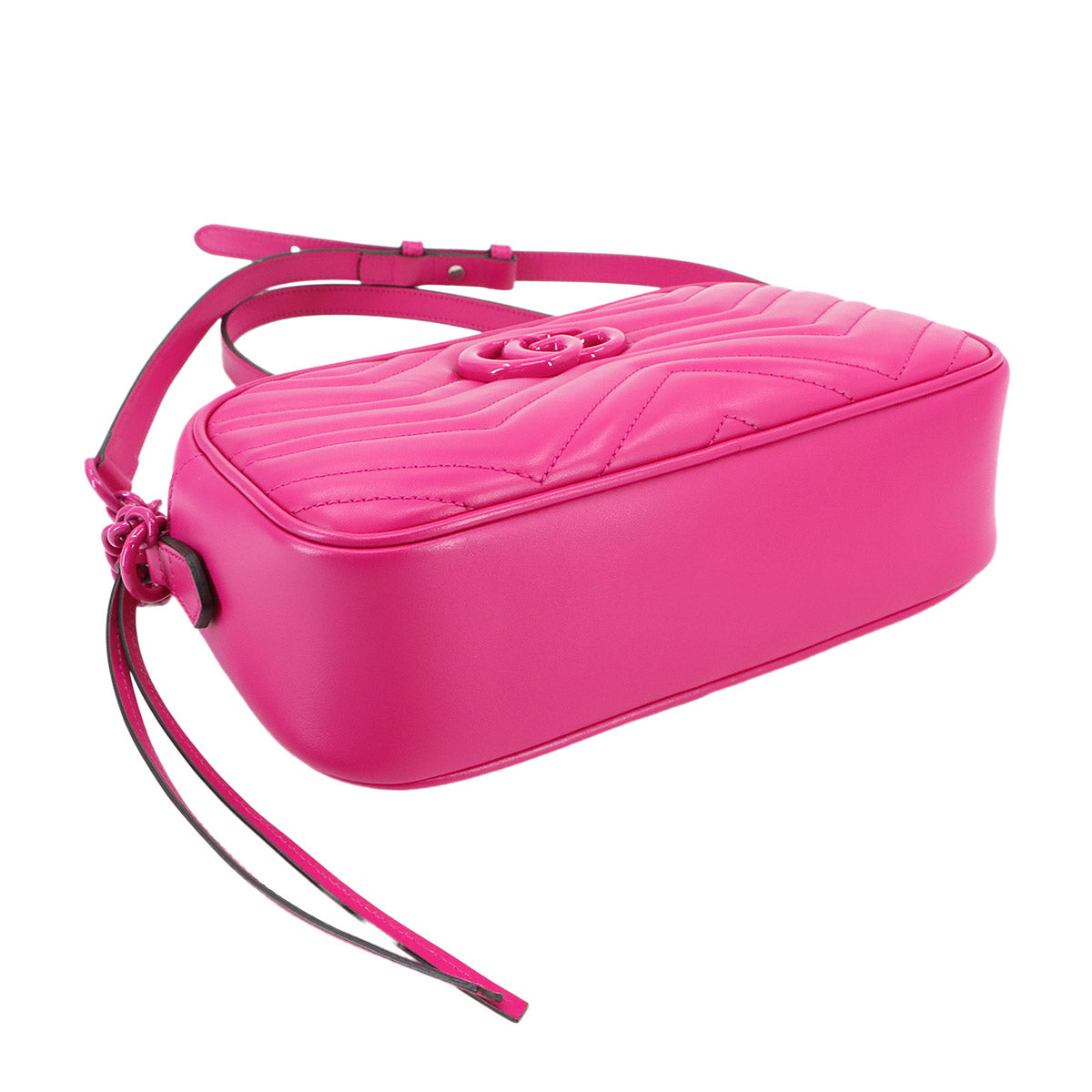 GG Marmont Quilting Small Chain Shoulder Bag Leather Pink 447632