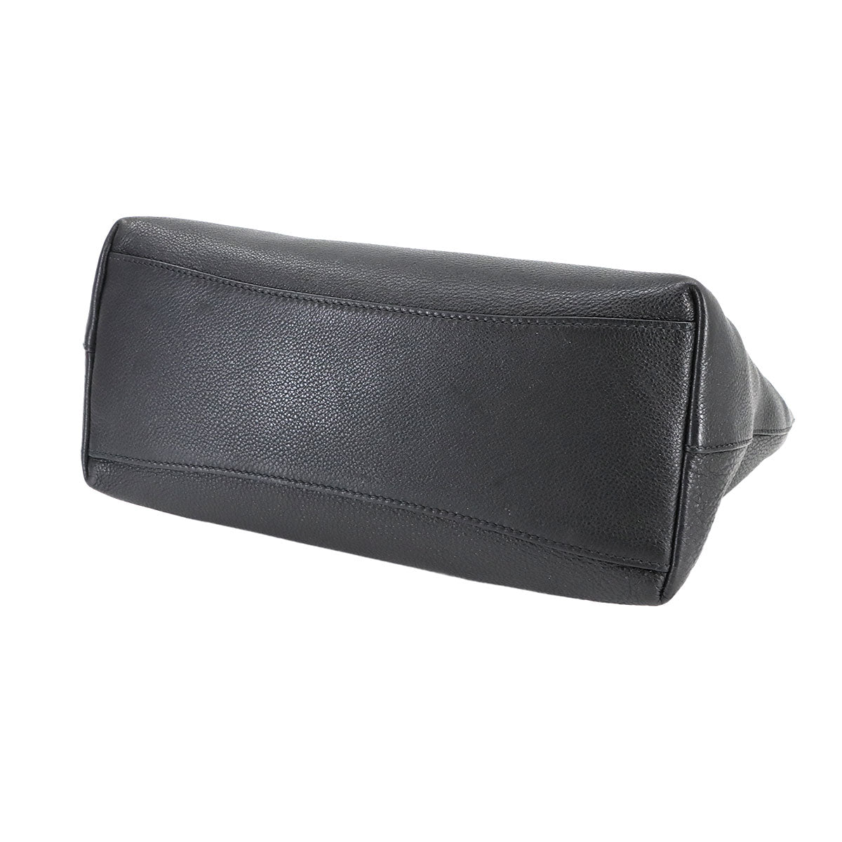 Tote Bag Leather Black 1BG100 Purse