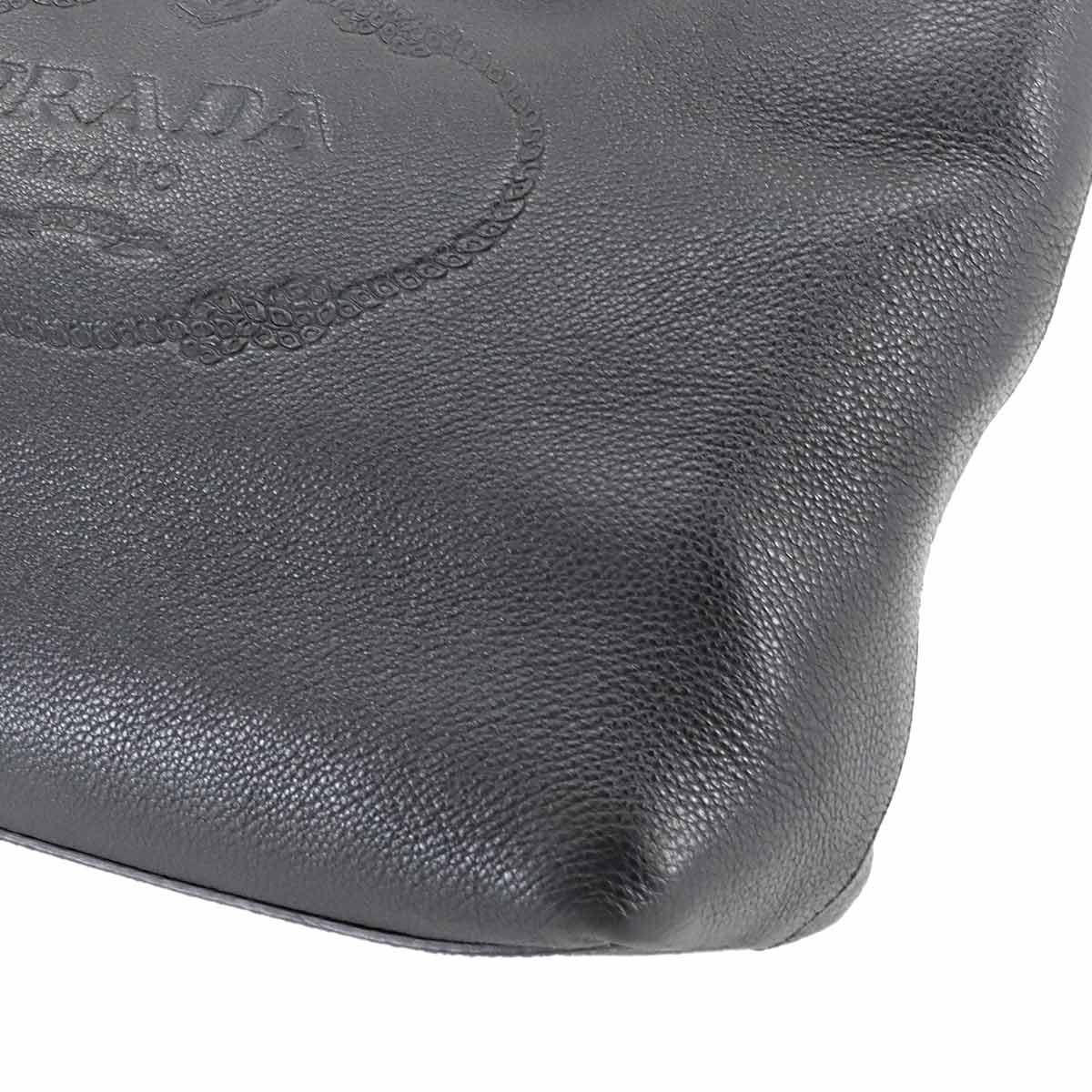 Tote Bag Leather Black 1BG100 Purse