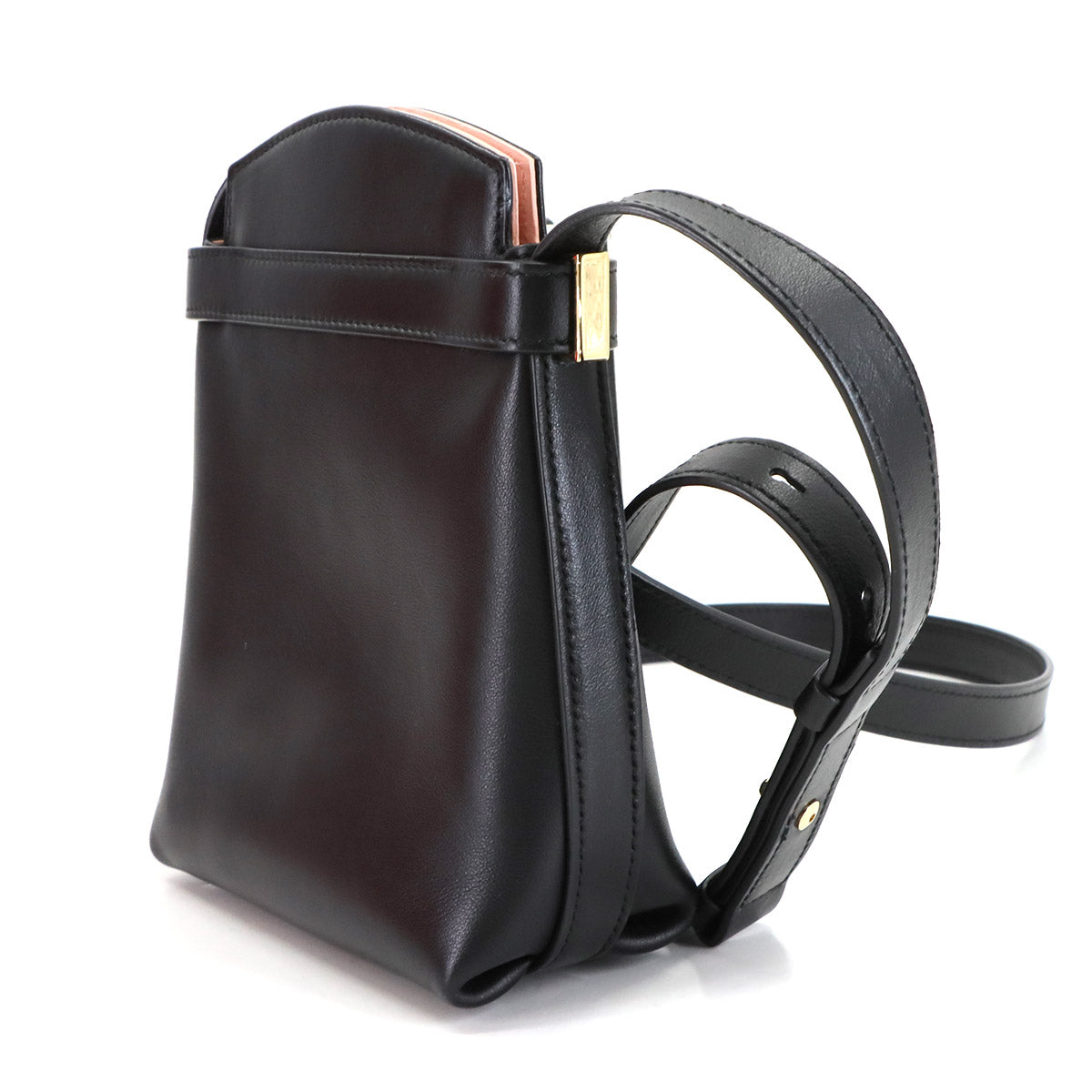 Hug Two-tone Smartphone Holder Shoulder Bag Leather