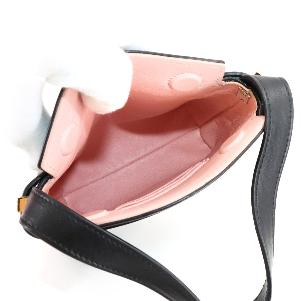 Hug Two-tone Smartphone Holder Shoulder Bag Leather