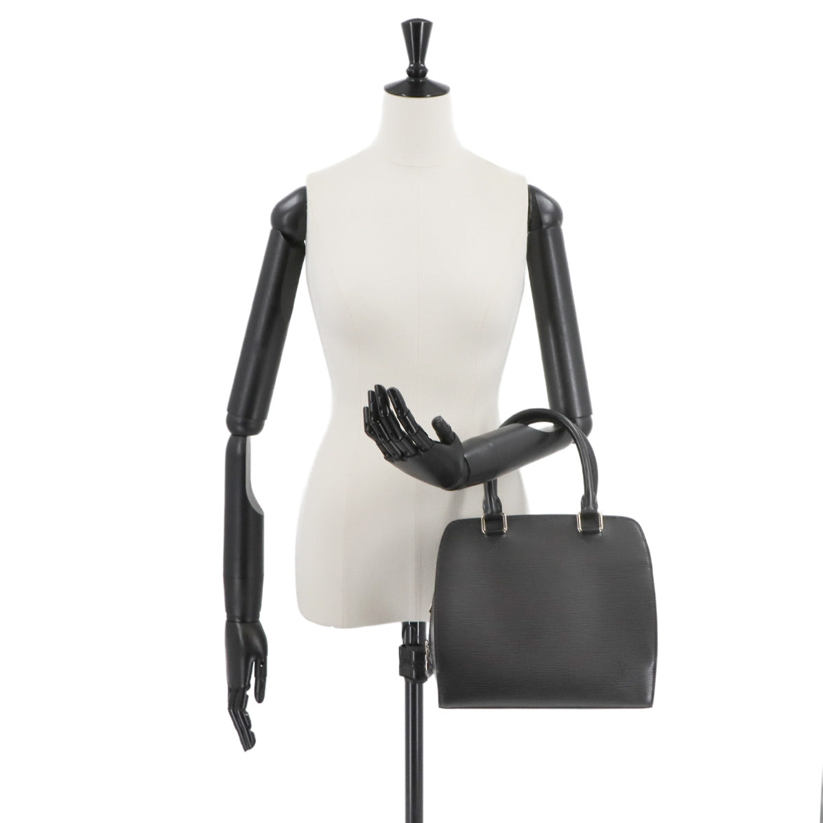 Epi Pont Neuf Hand Bag Leather Noir M52052 Purse