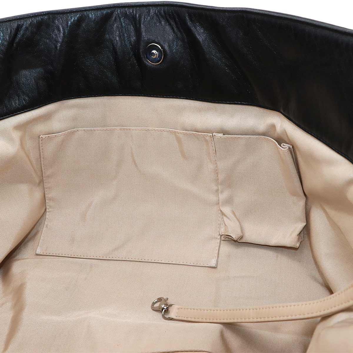 CHANEL Unlimited Tote Bag Leather Black Purse