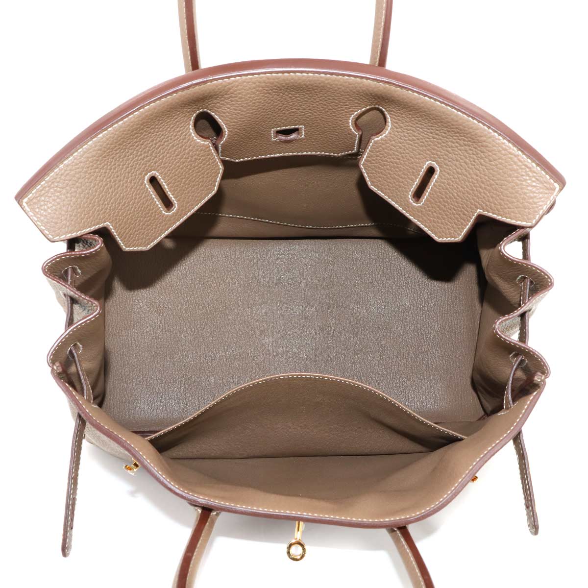 Birkin 35 Togo Etoupe Hand Bag Purse Beige