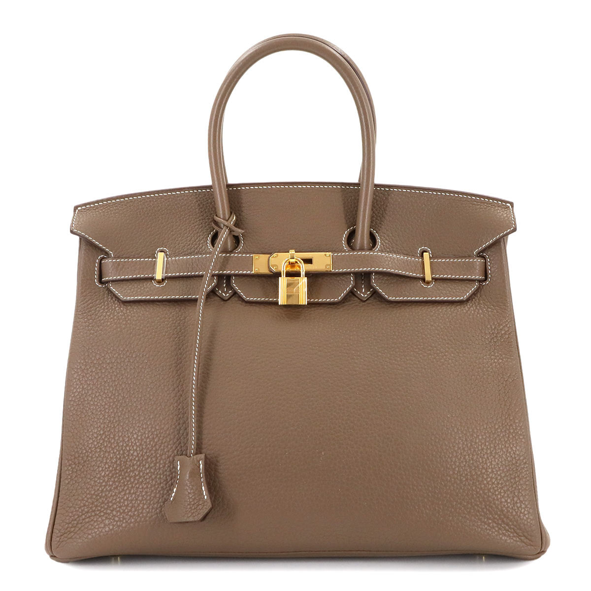 Birkin 35 Togo Etoupe Hand Bag Purse Beige