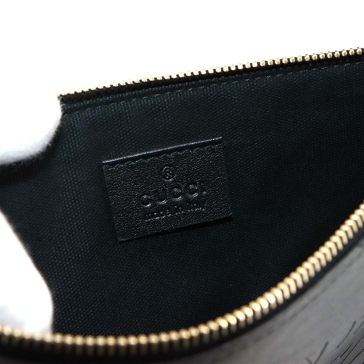 GG Canvas Tote Bag Leather Black 247209 Purse