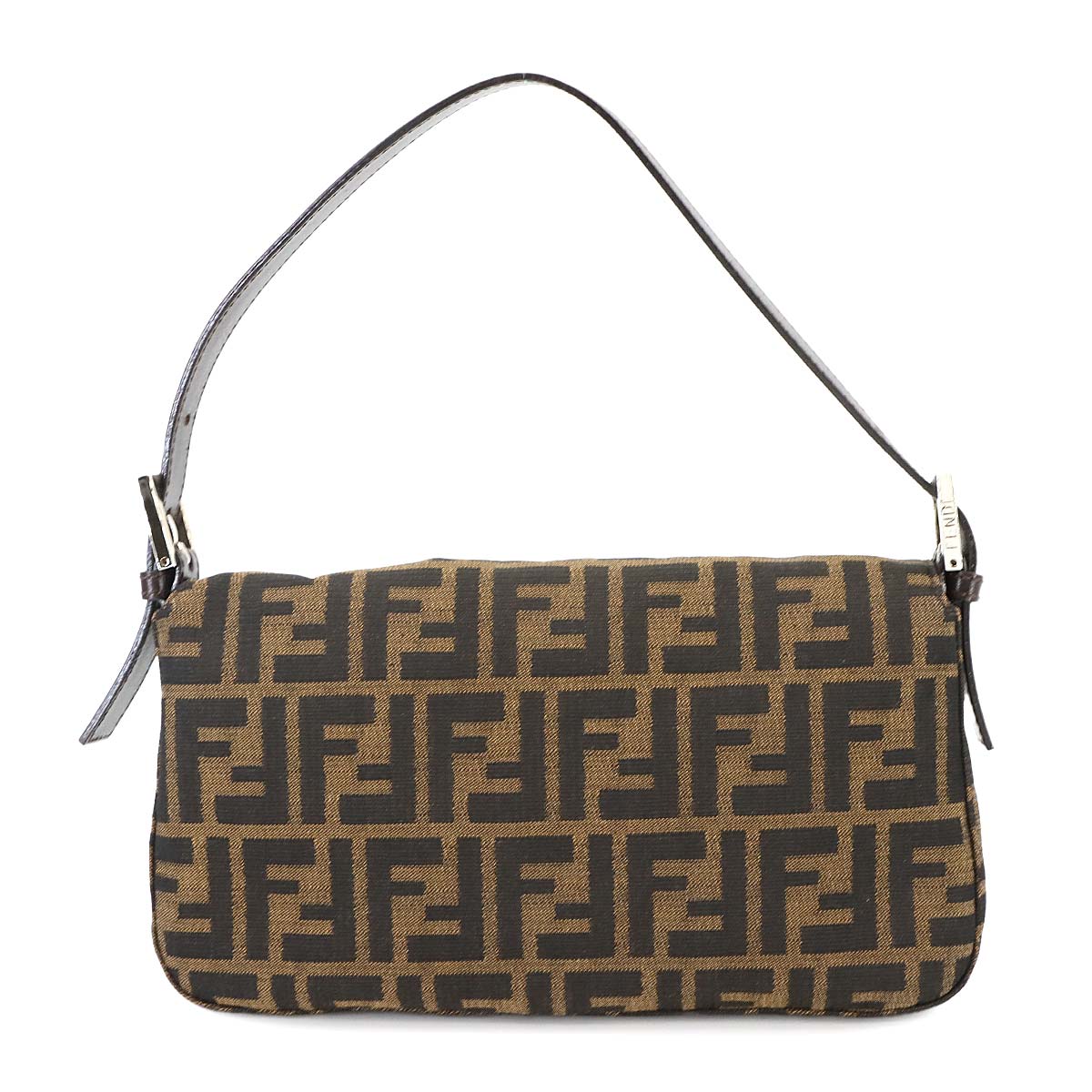 Zucca Mamma Baguette Shoulder Bag Canvas Leather Brown 26424