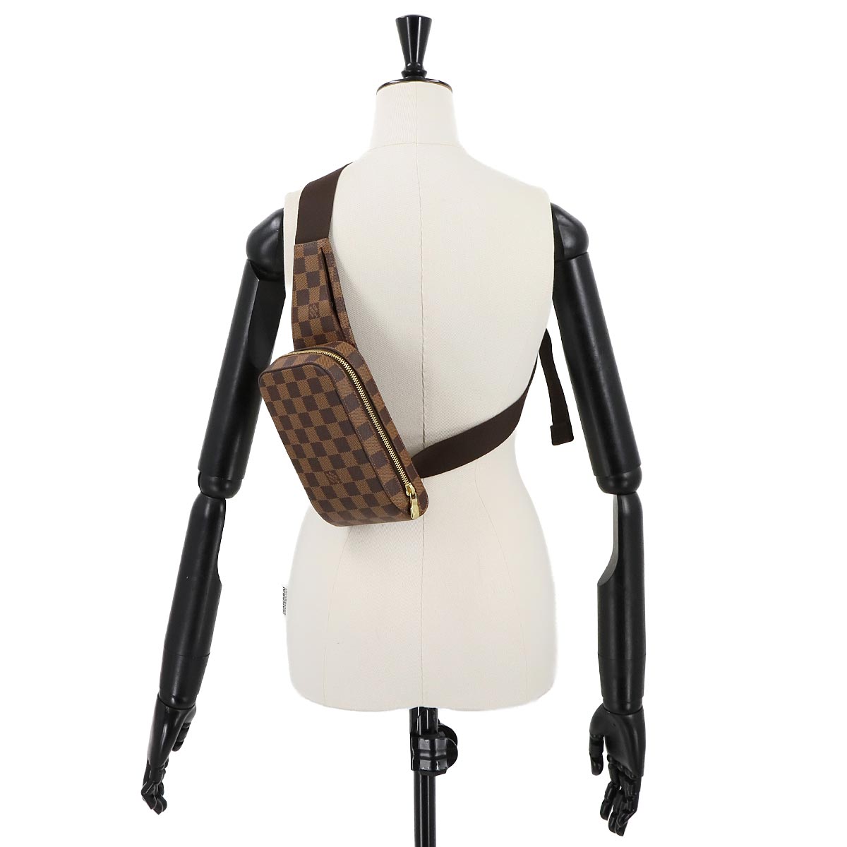 Damier Geronimos Crossbody Bag Ebene Brown N51994