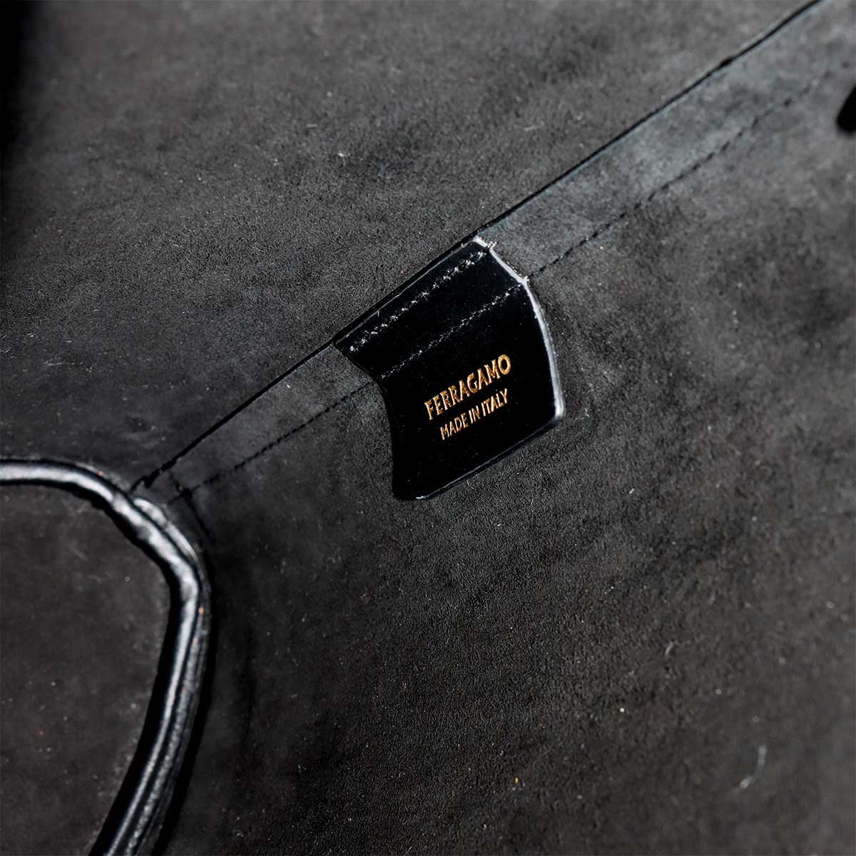 Tote Bag Leather Nero 217533 Black Purse