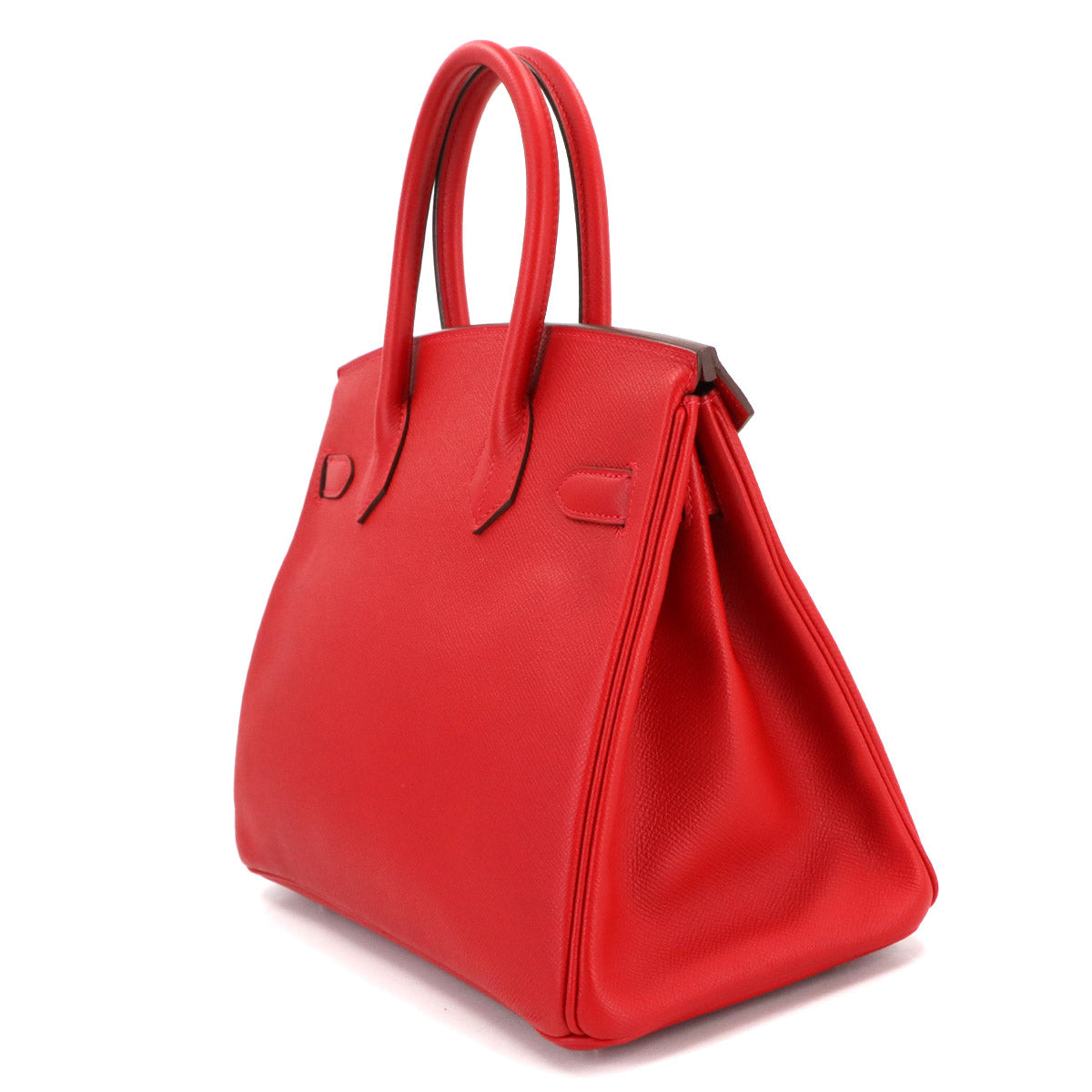Birkin 30 Veau Epsom Rouge Casaque Hand Bag Purse
