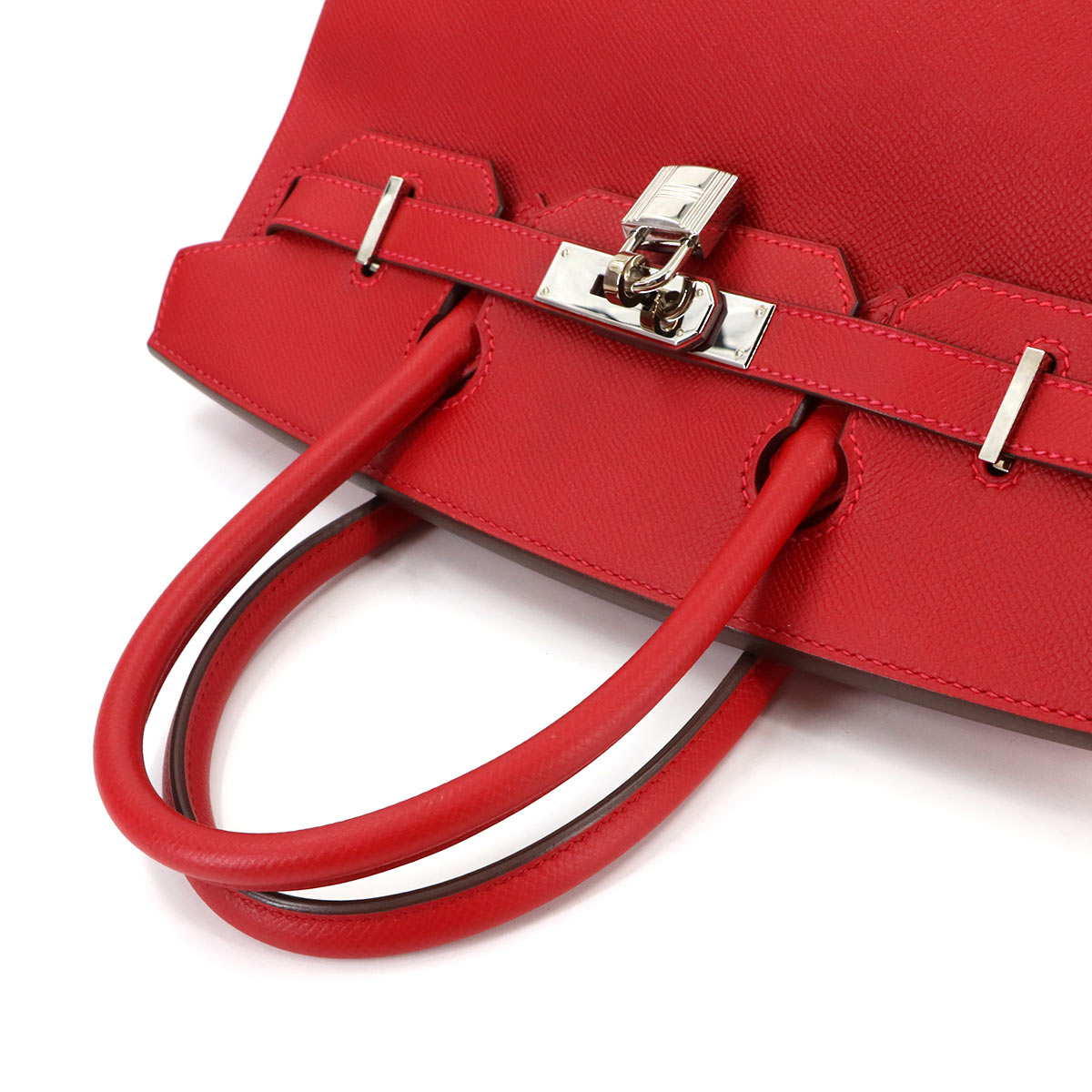 Birkin 30 Veau Epsom Rouge Casaque Hand Bag Purse