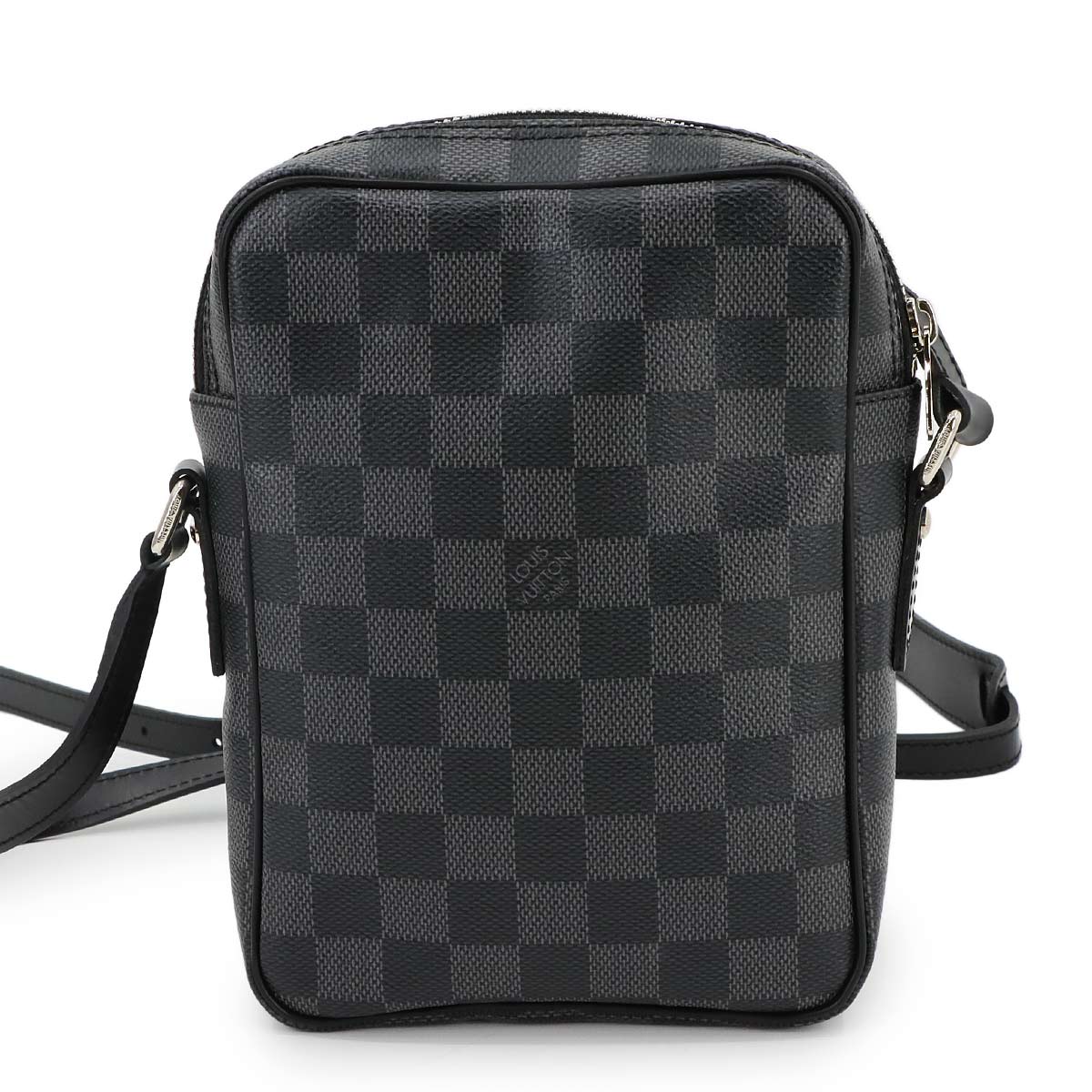 Damier Graphite Rem Shoulder Bag Black Gray N41446 Purse