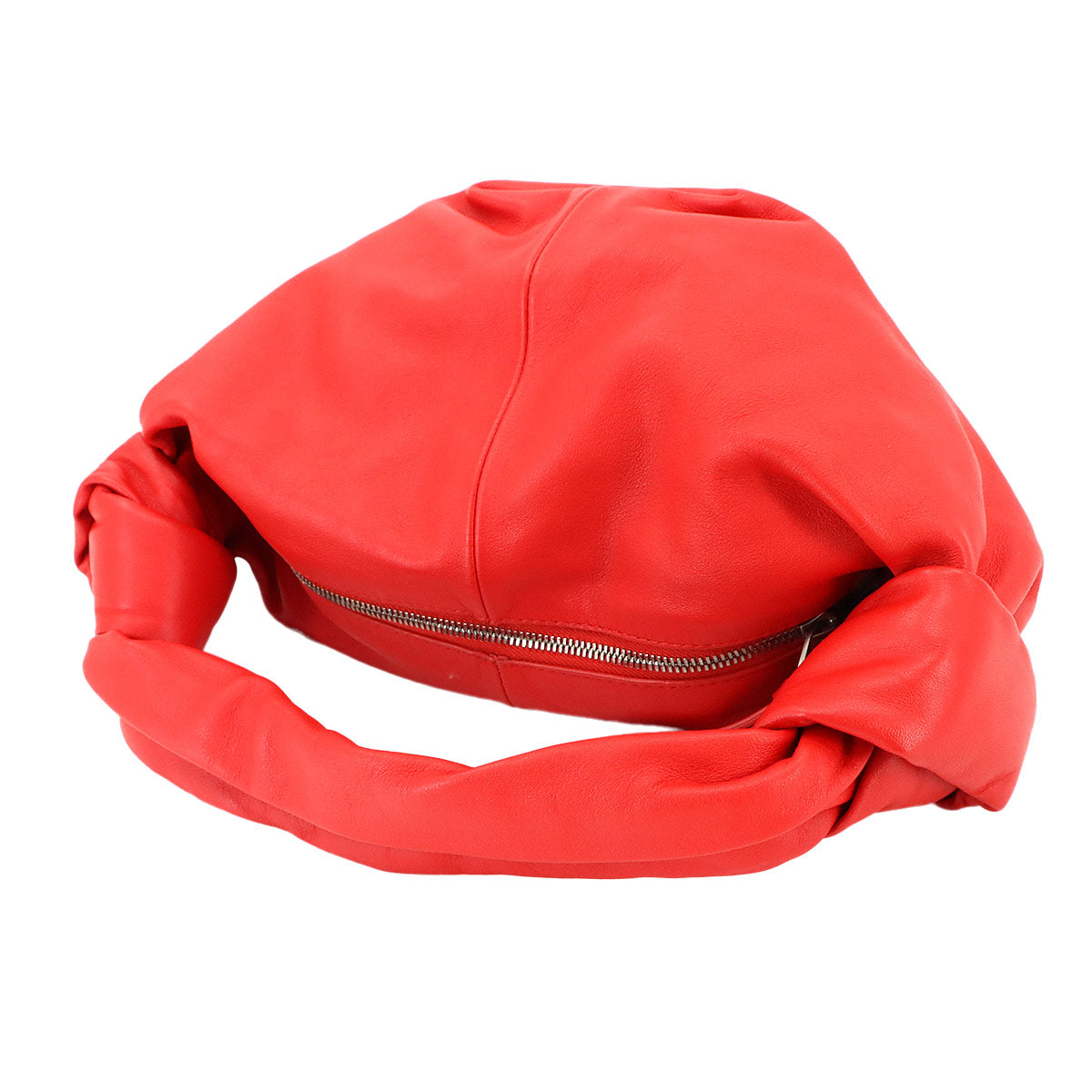 Double Knot Hand Bag Leather Red 629635 Purse