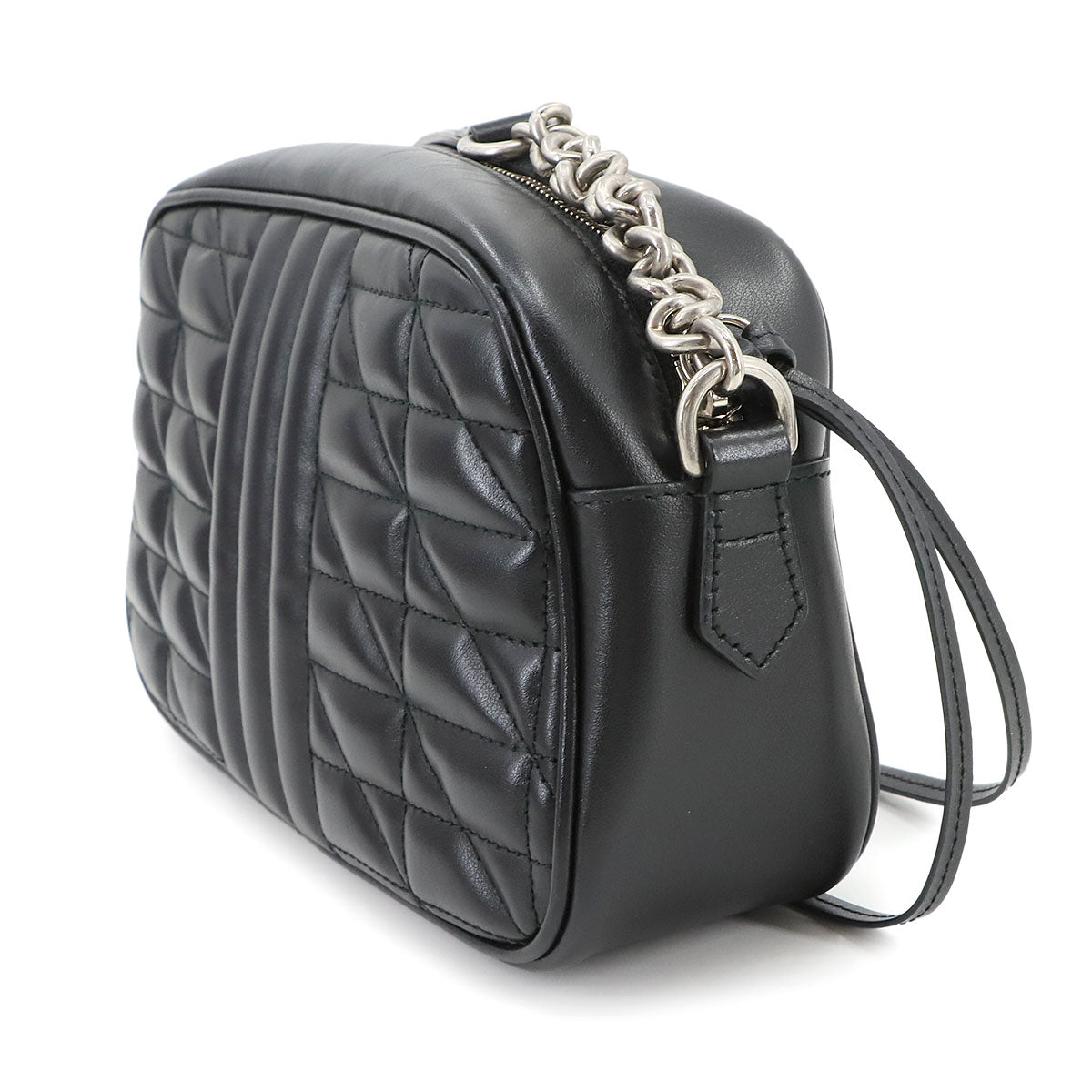 GG Marmont Chain Shoulder Bag Leather Black 447632 Purse