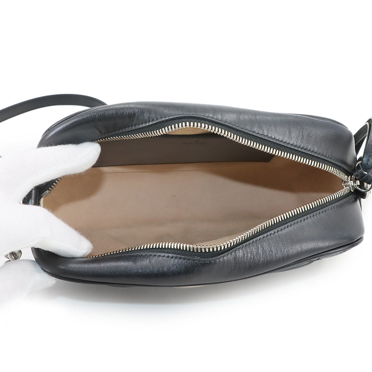 GG Marmont Chain Shoulder Bag Leather Black 447632 Purse