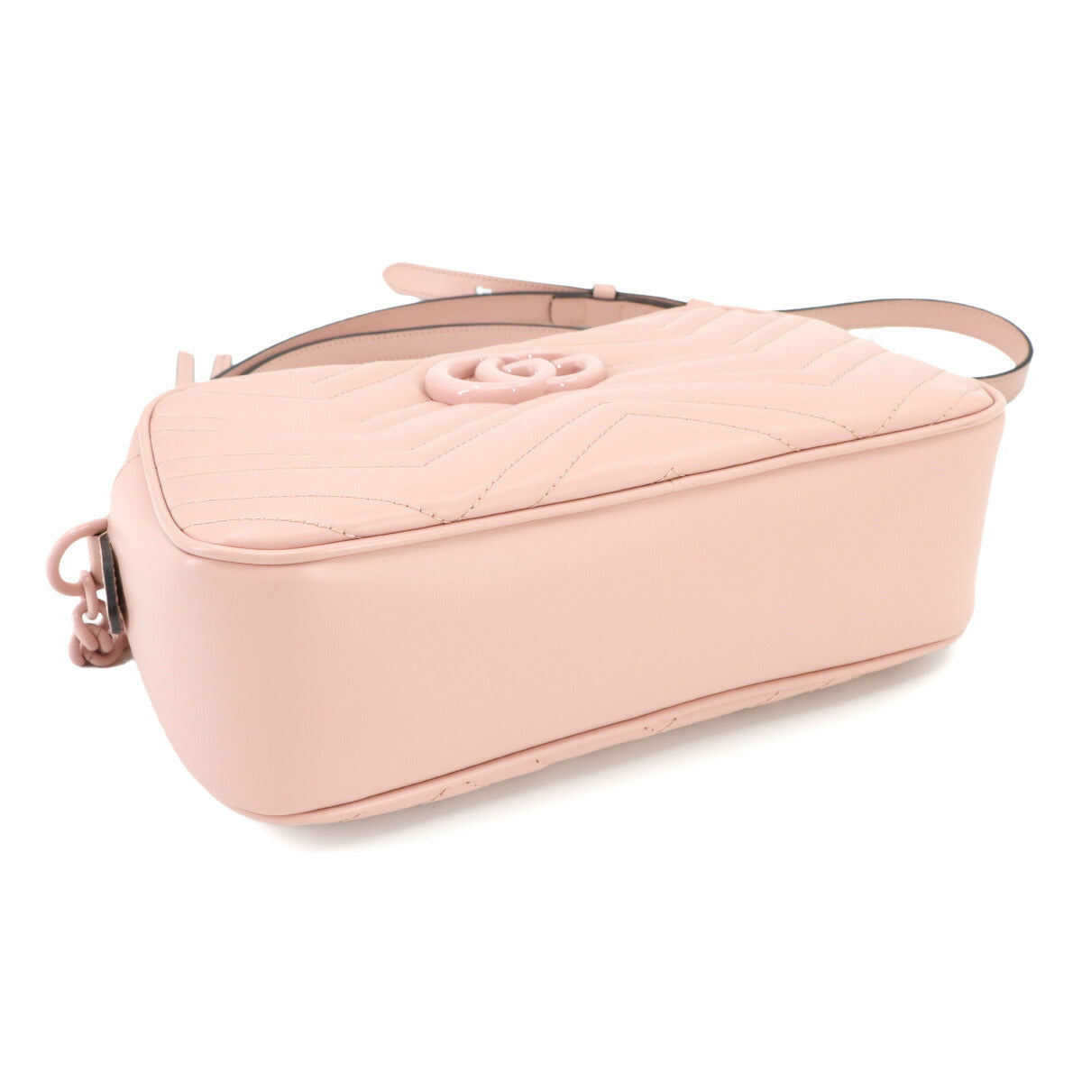 GG Marmont Quilting Small Chain Shoulder Bag Leather Pink 447632