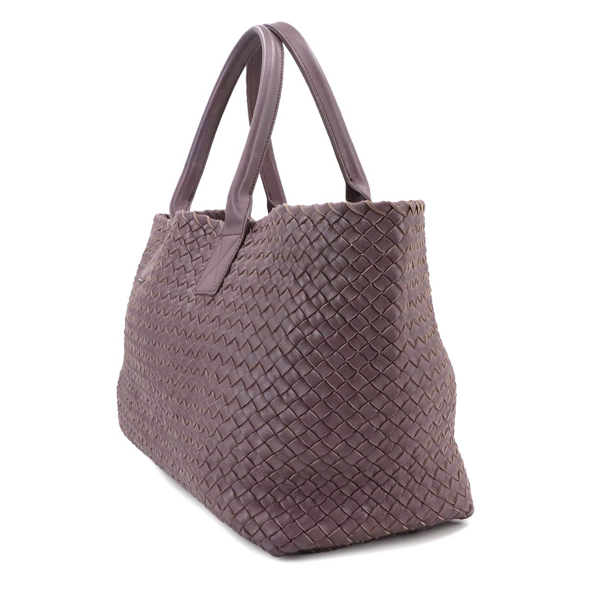 Intrecciato Cabat MM Tote Bag Leather Purple 115664
