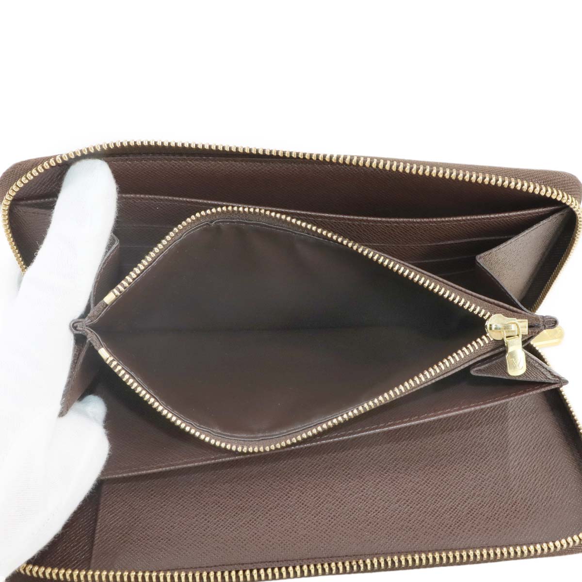 Damier Zippy Organizer Long Wallet Ebene N60003