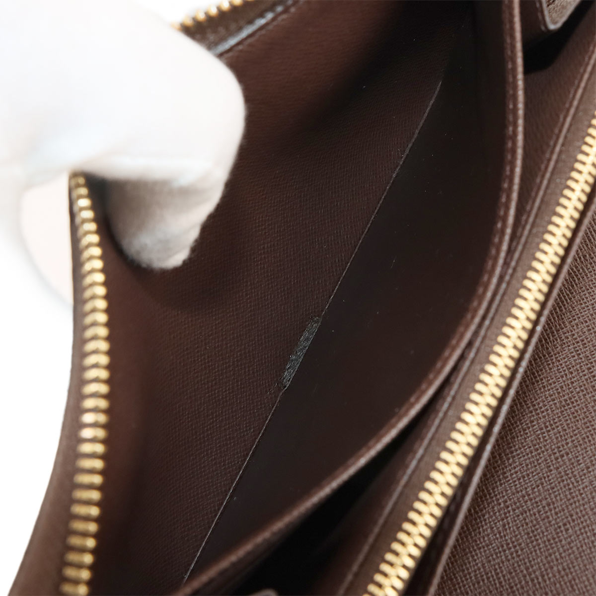 Damier Zippy Organizer Long Wallet Ebene N60003