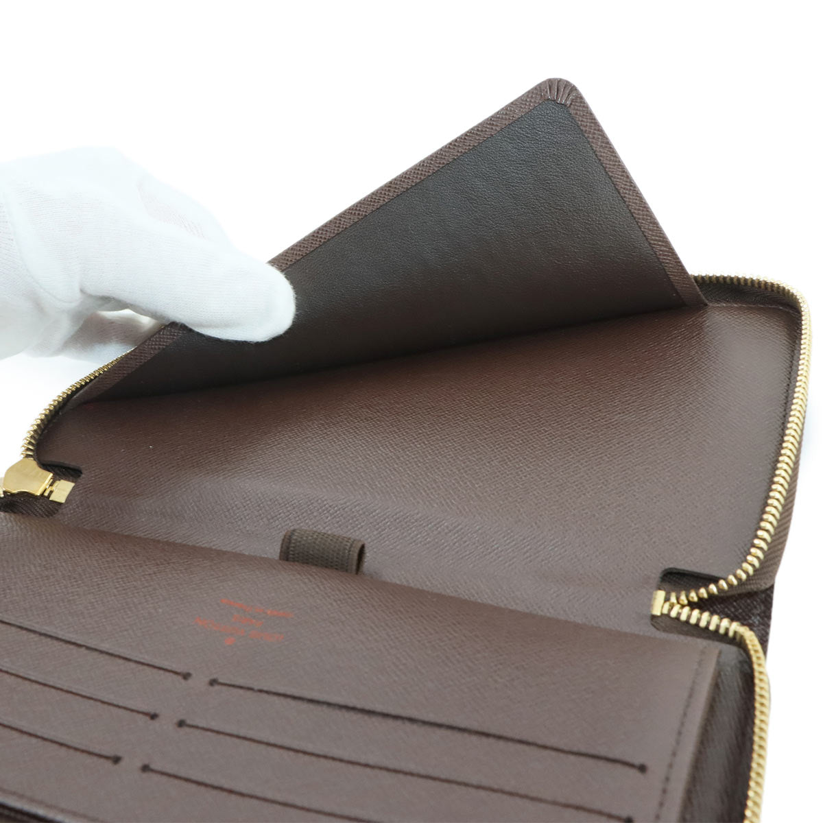 Damier Zippy Organizer Long Wallet Ebene N60003