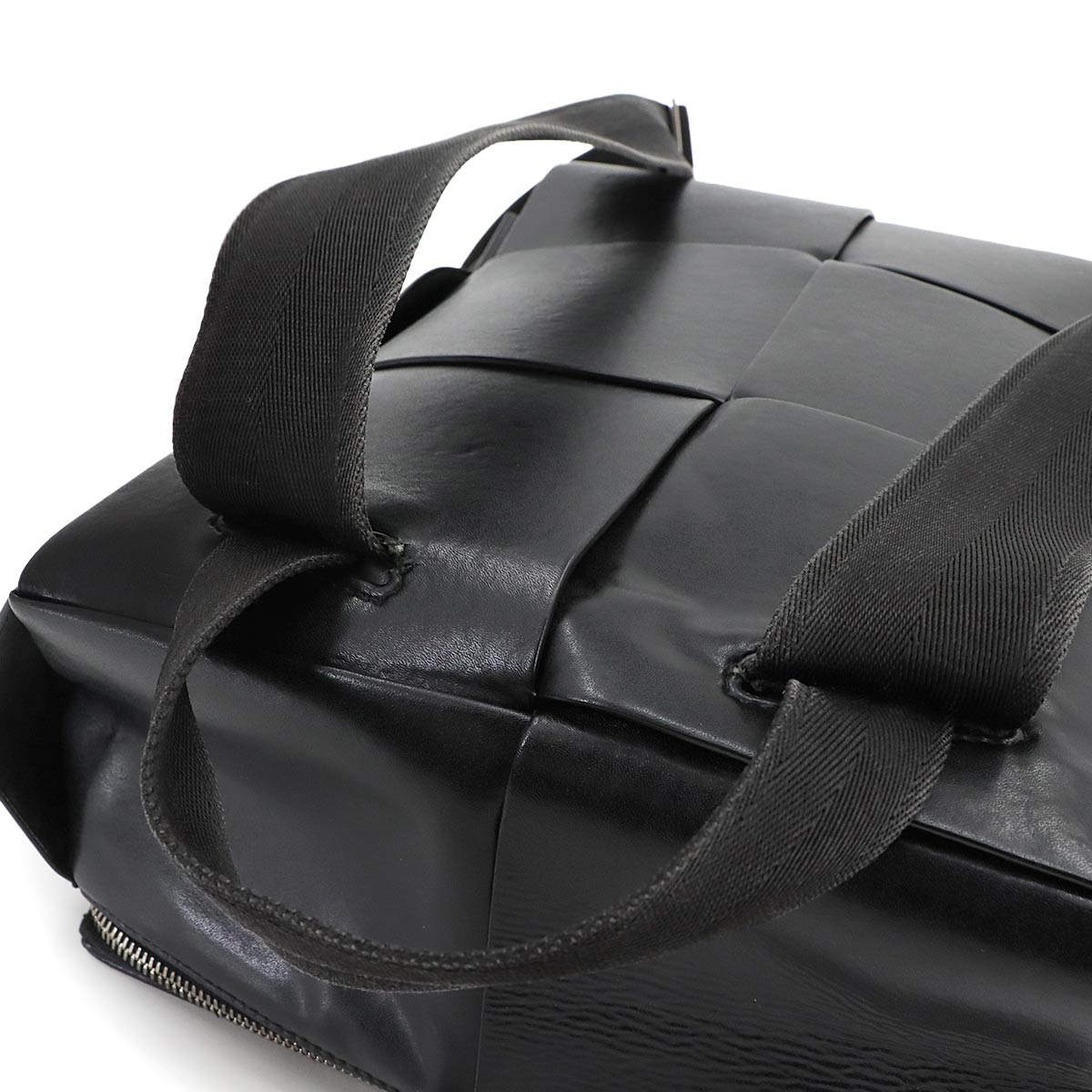 Intrecciato Arco Backpack Leather Black 737324