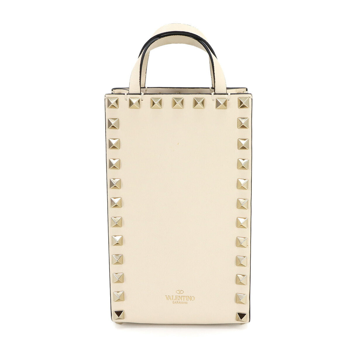 Rock Studs 2way Hand Shoulder Bag White Purse