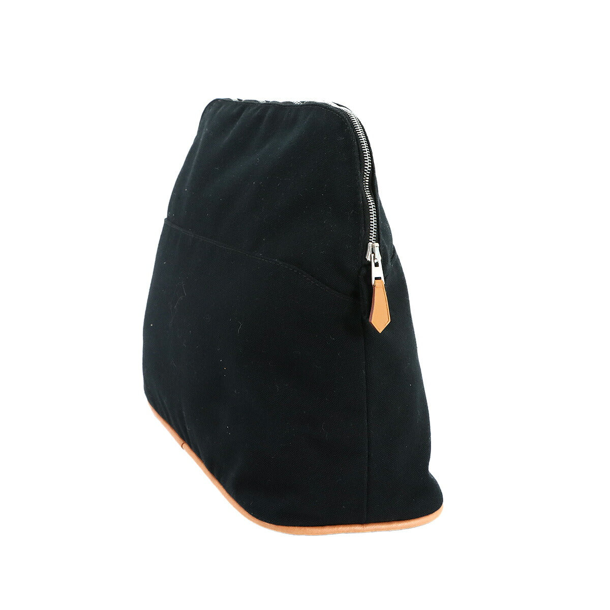 Bolide Pouch GM Cotton Canvas Leather Black Purse