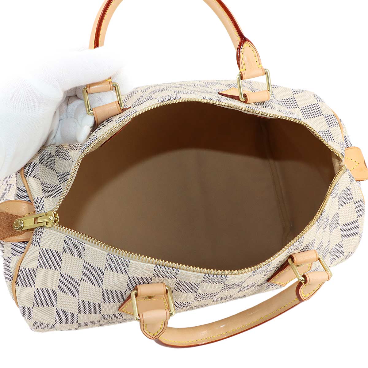 Damier Azur Speedy 30 Hand Bag white N41533 Purse