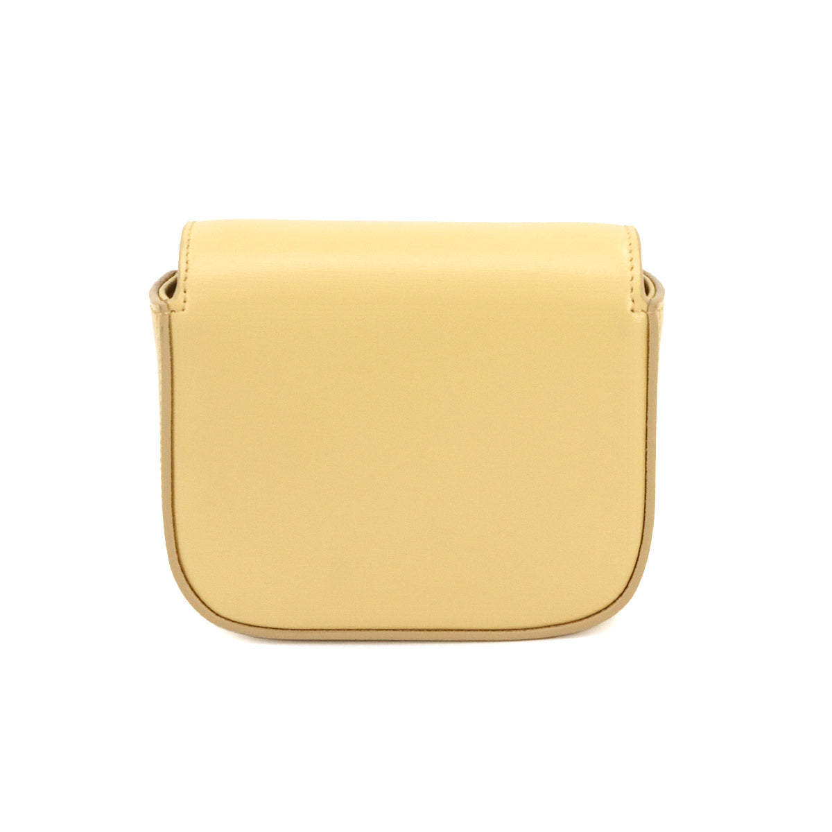 Triomphe Claude Mini Shoulder Bag Leather Yellow 10I513DPV