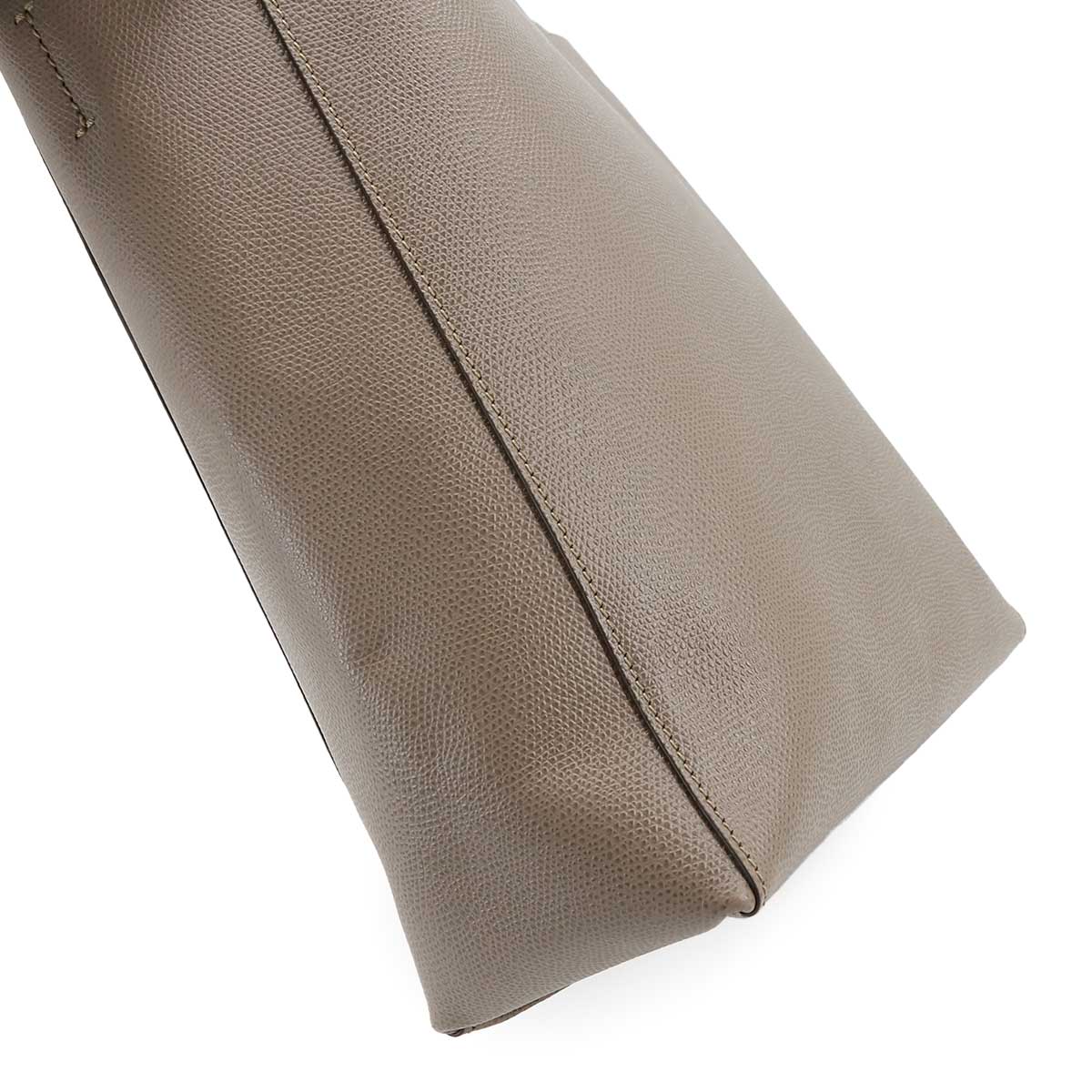 Small Vertical Cabas Tote Shoulder Bag Leather Taupe 176183