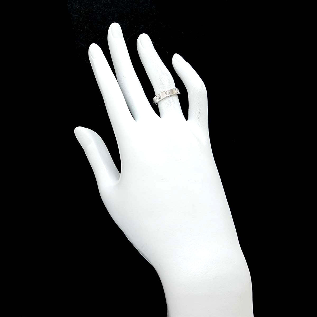 Cartier Mini Love Ring 18K White Gold 750 size49 4.75-5(US)