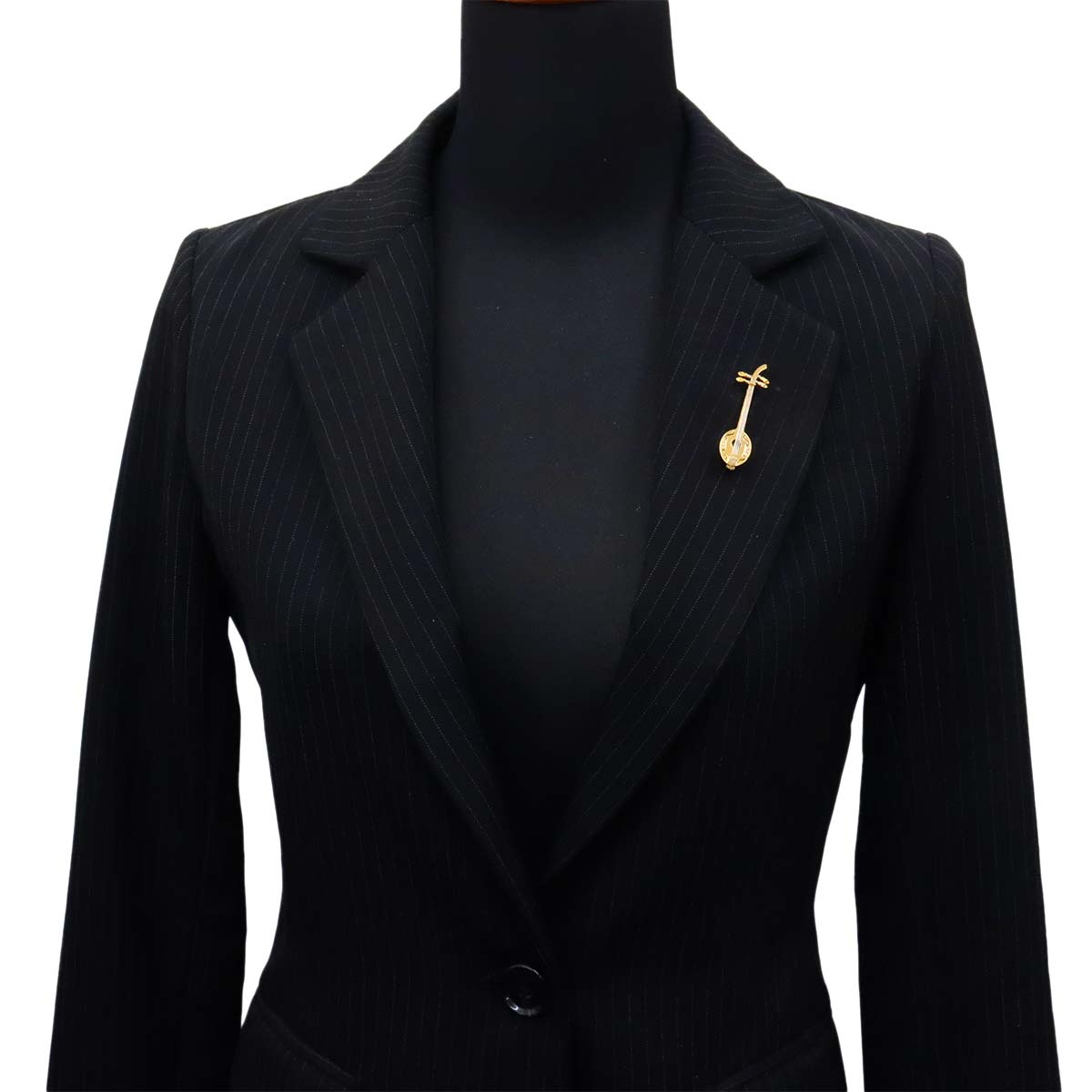 Diamond Brooch 18K YG Yellow Gold 750