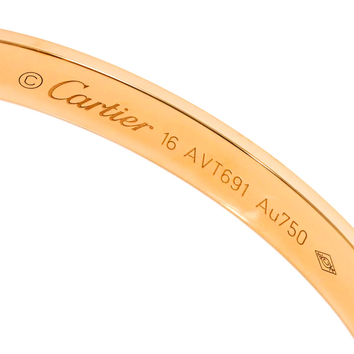 Love Bracelet Open 18K Pink Gold 750 Size16