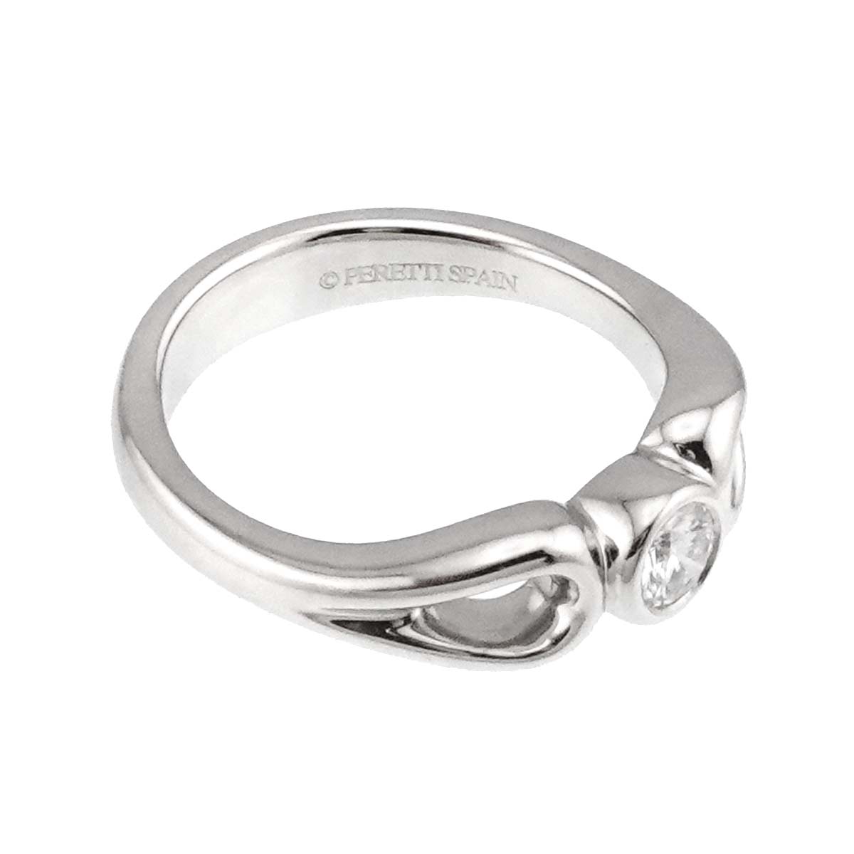 Teardrop Diamond Ring Platinum size3.75-4(US)