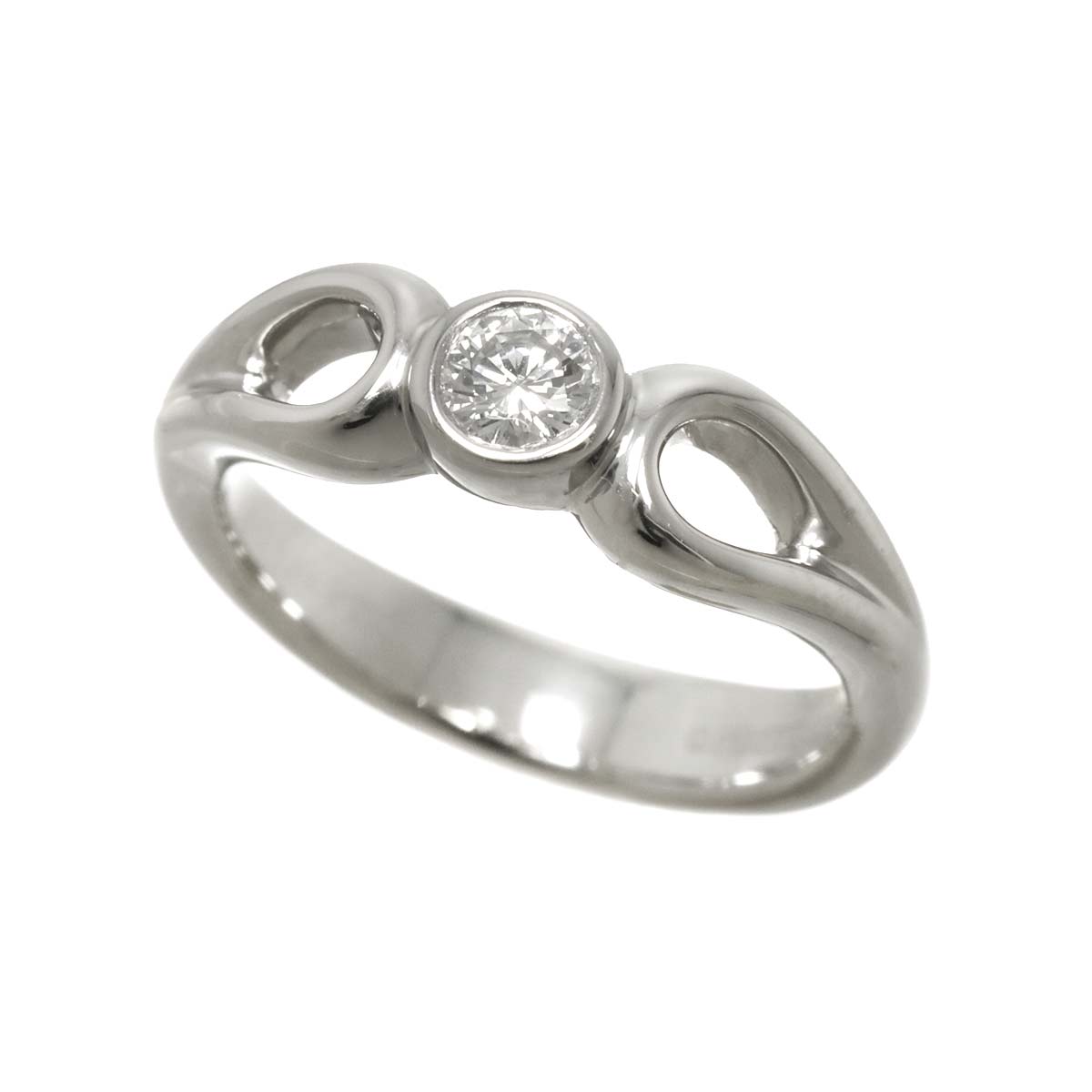Teardrop Diamond Ring Platinum size3.75-4(US)