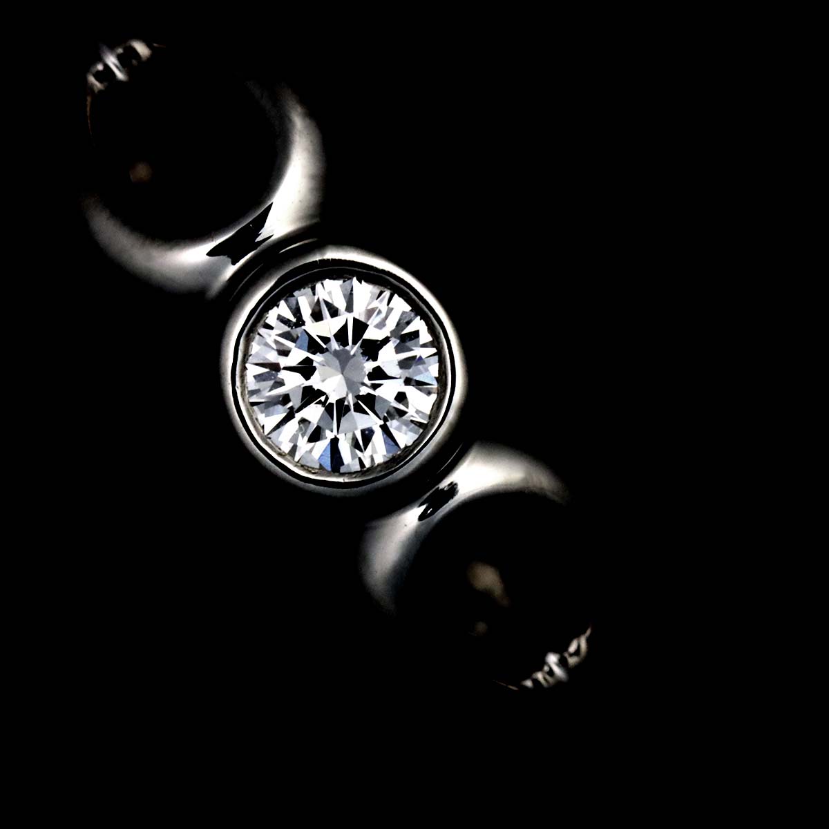 Teardrop Diamond Ring Platinum size3.75-4(US)