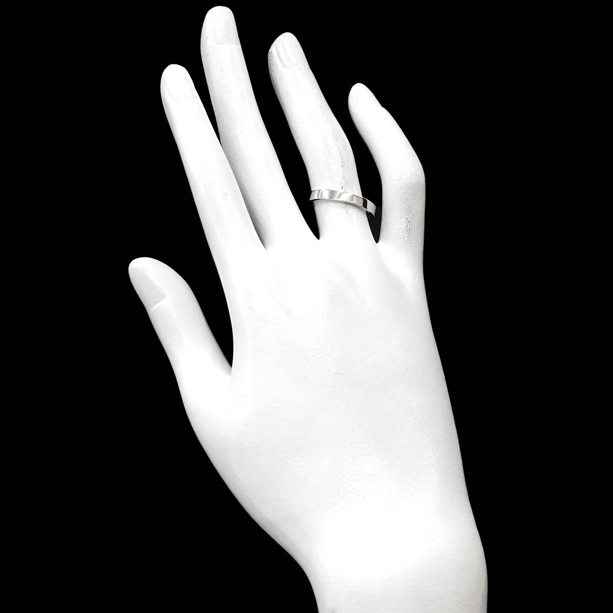 TIFFANY Co. Flat Band Ring Platinum Size6-6.25(US)