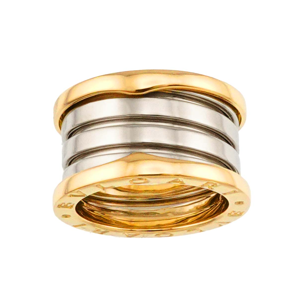 BVLGARI B-ZERO1 4 Band Ring 18K YG WG 750 Size49 4.5-4.75(US)