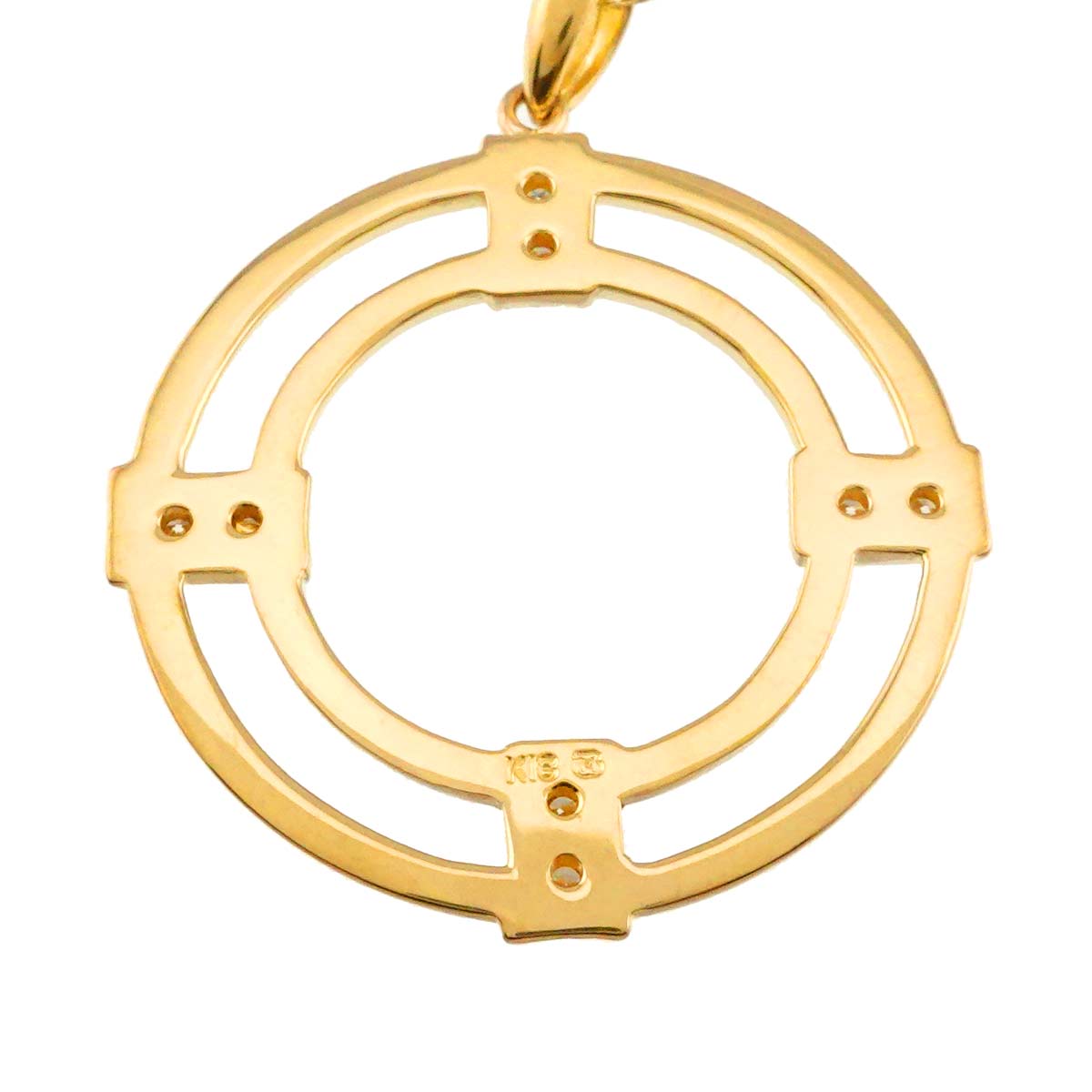 Diamond Necklace 18K Yellow Gold 750