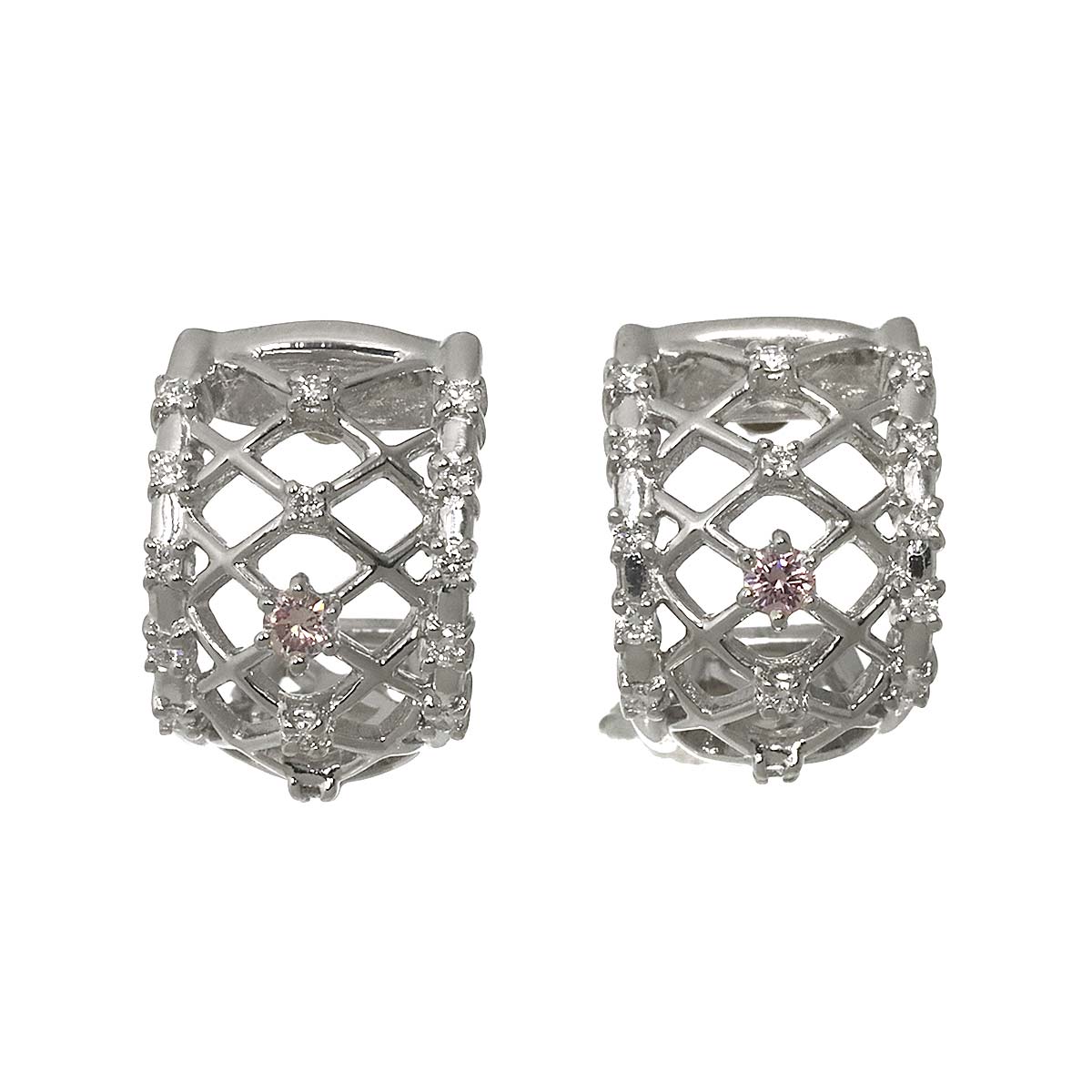 Diamond 0.16/0.16ct Earrings Pierced Pt