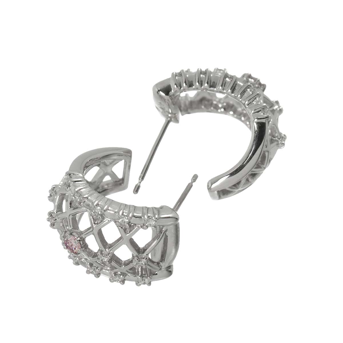 Diamond 0.16/0.16ct Earrings Pierced Pt