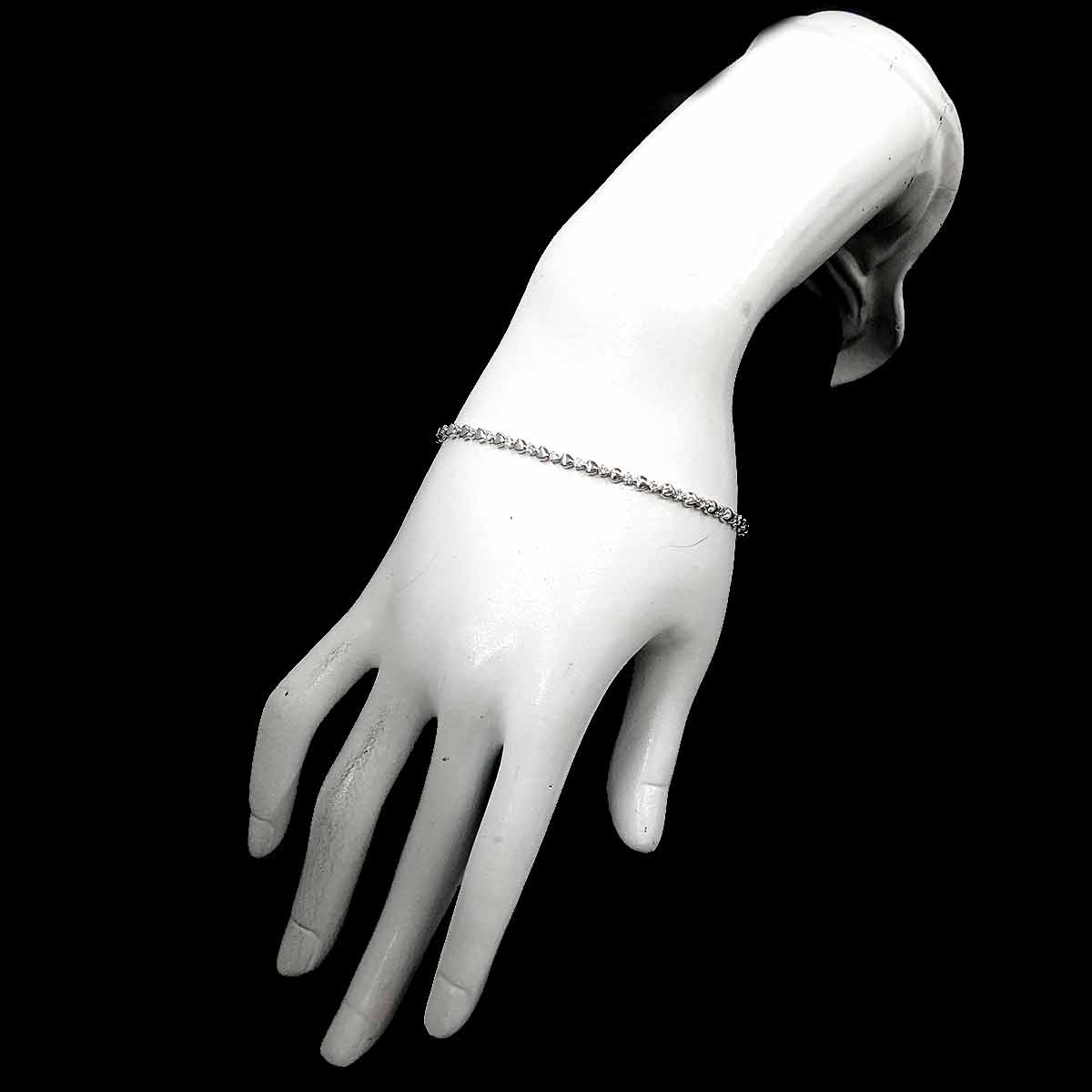 Diamond 0.72ct Bracelet 18K White Gold 750