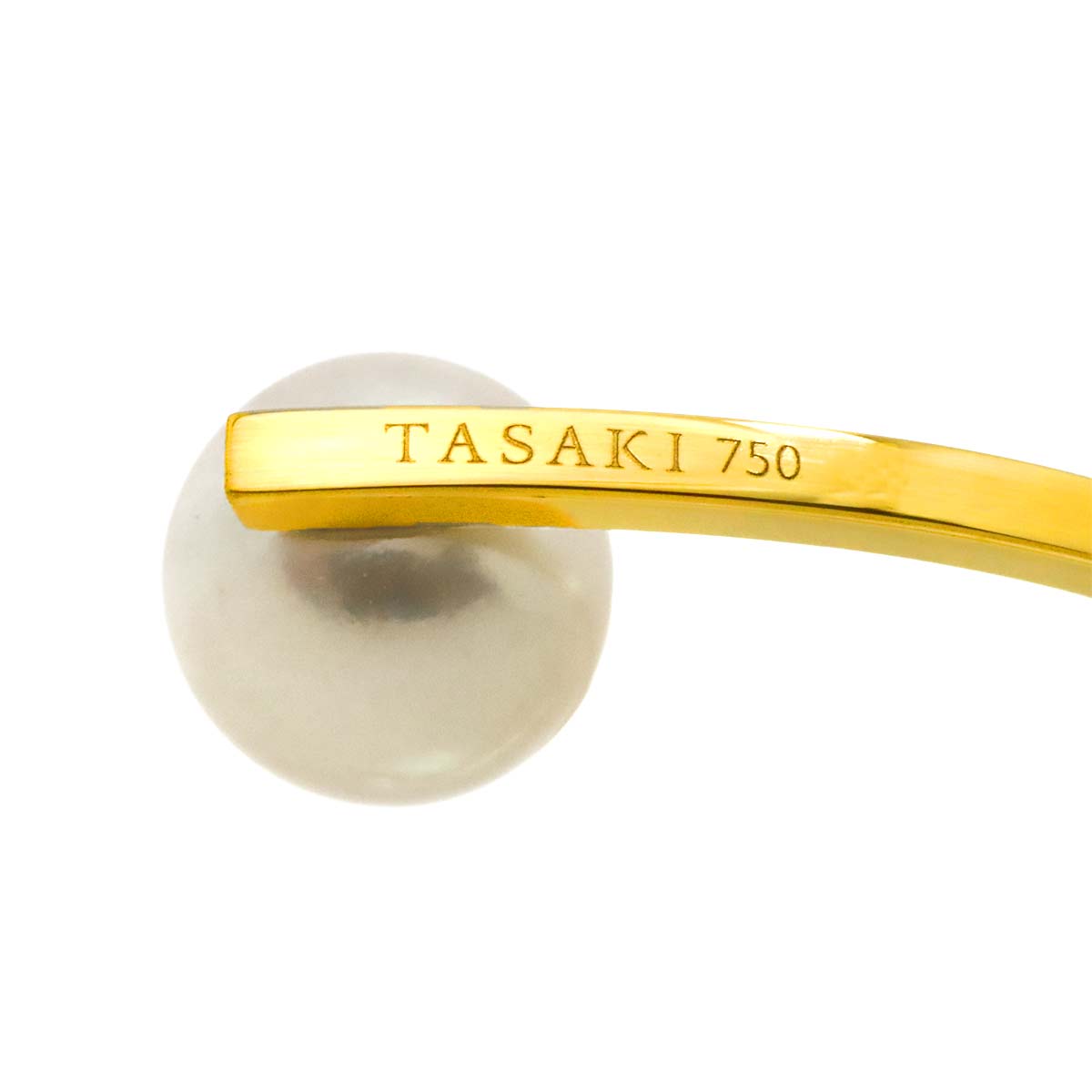 Akoya Pearl 7.4-7.3mm Earrings Pierced 18K YG 750