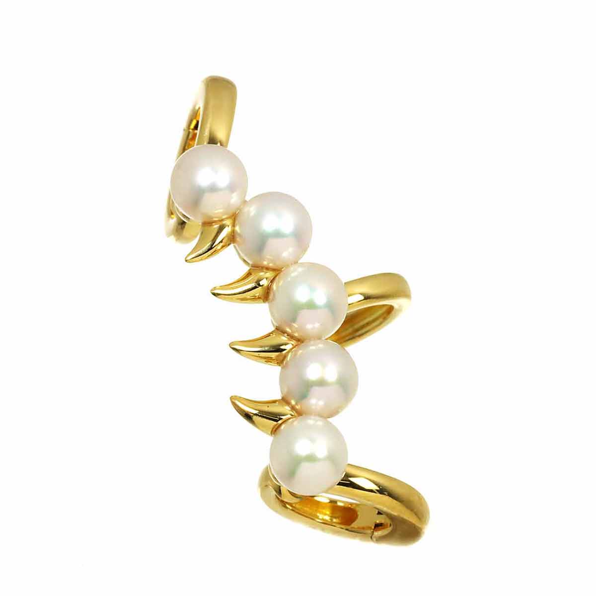 danger Scorpion Ear Cuff Akoya Pearl 18K YG 750 For left ear