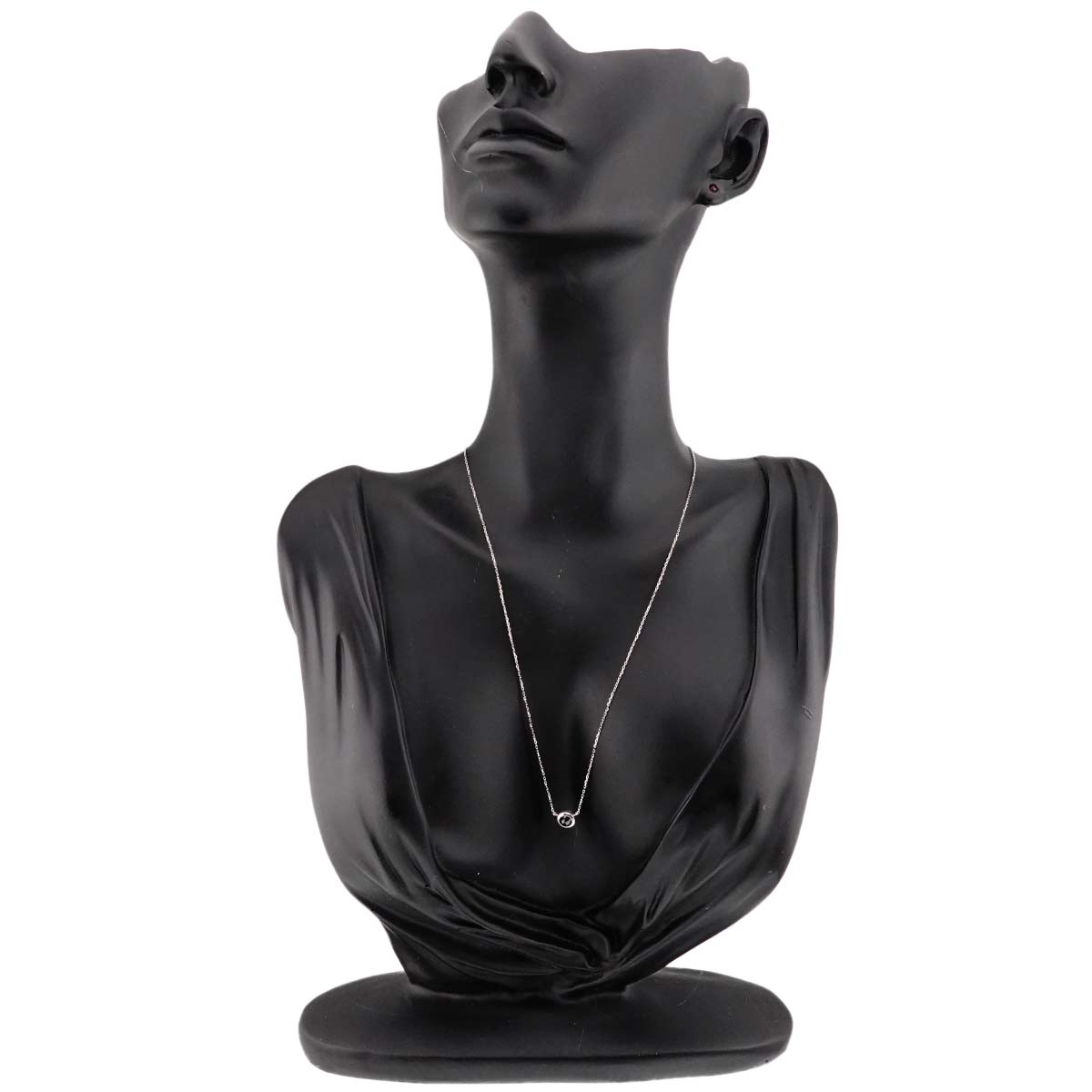 Diamond 0.16/0.14ct Necklace 18K White Gold 750