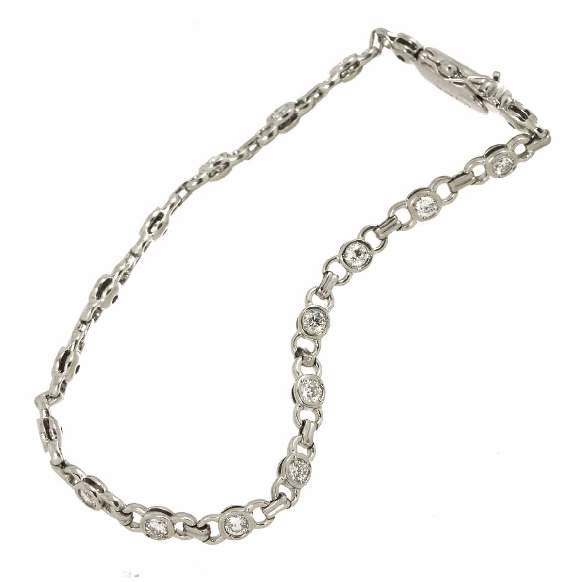 Diamond 0.90ct Bracelet Pt Platinum