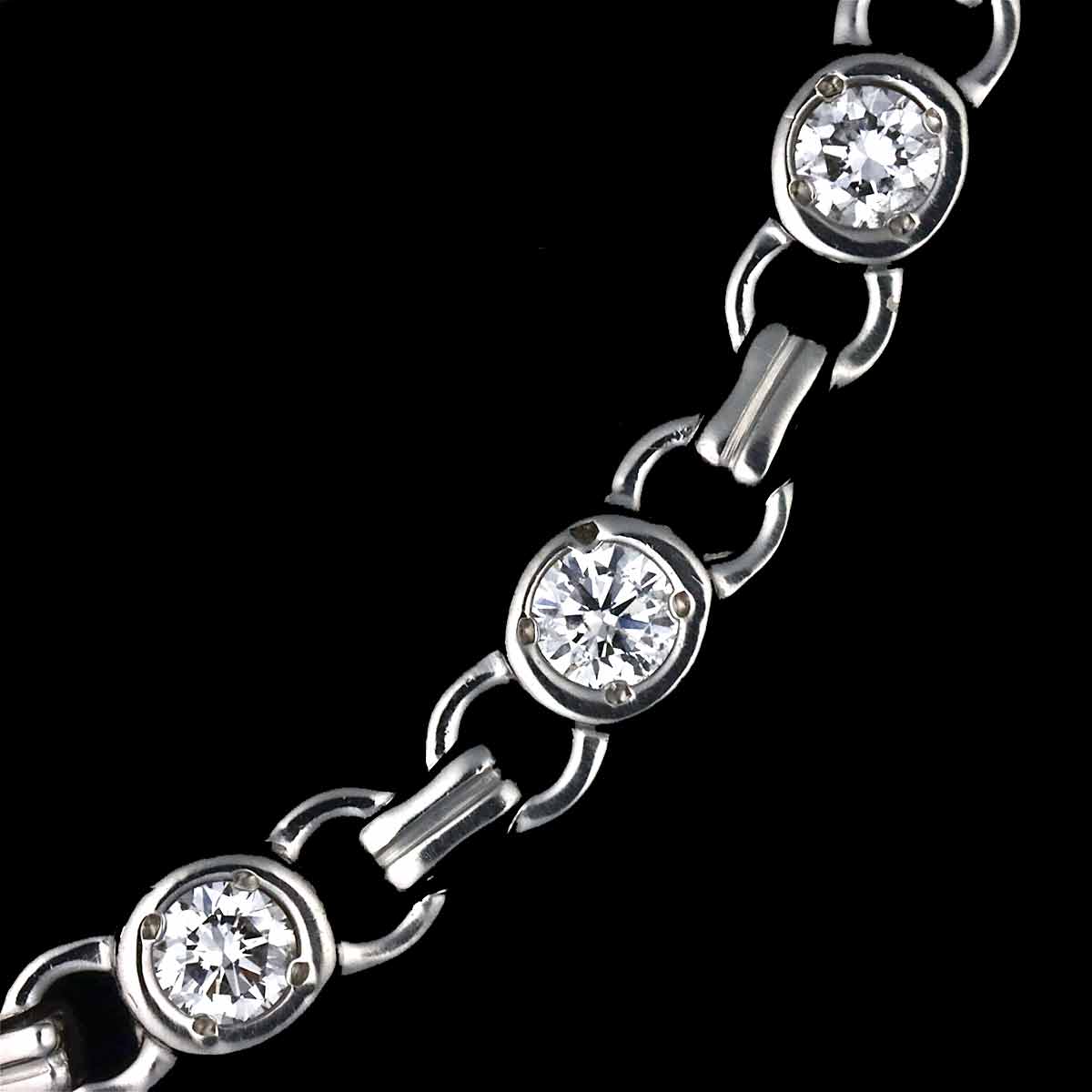 Diamond 0.90ct Bracelet Pt Platinum