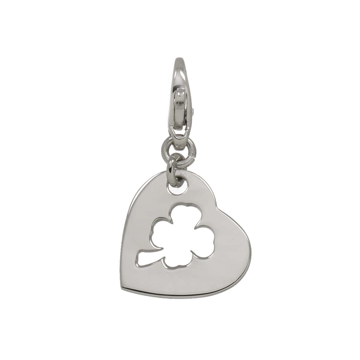 Camellia Pendant Top Charm 18K WG 750