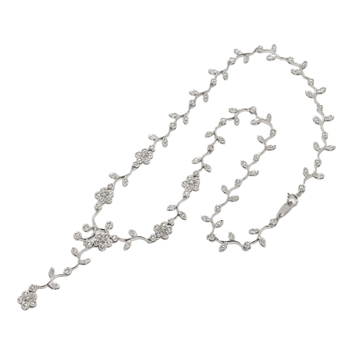 Diamond 2.00ct Necklace 18K WG White Gold 750